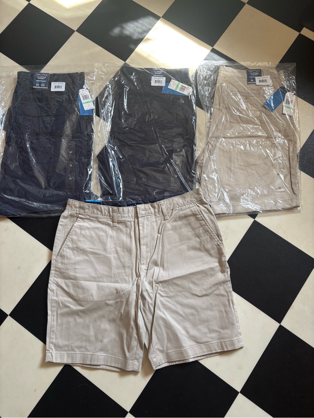 Four Pair of Nautica 34 Clipper Shorts- NEW